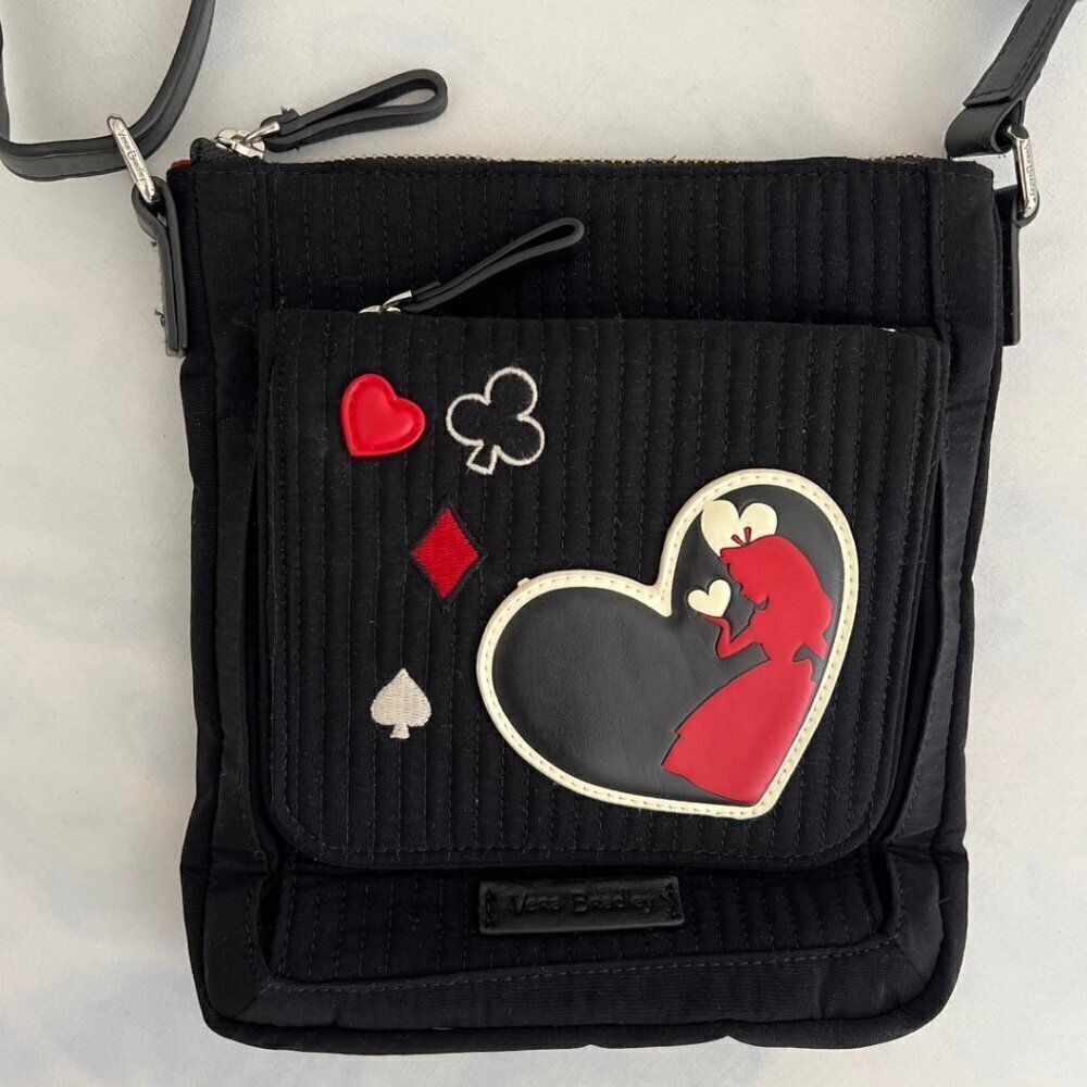 Vera Bradley Black and Red Crossbody Bag